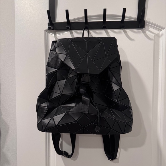 Patricia Luca Geometric Black Backpack - Picture 1 of 4